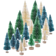5 pieces 5 Size Artificial Decorated Mini Christmas Tree Christams Decoration Tree Xmas Mini 0 Tree New Year Navidad Decor